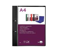 Liderpapel Canguro Binder 2 Rings 40 mm Mixed Polypropylene DIN A4 Opaque Black