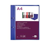 Liderpapel Canguro Binder 2 Rings 40 mm Mixed Polypropylene DIN A4 Transparent Blue