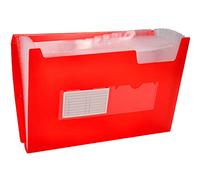 Liderpapel FU11 Document Wallet A4 Transparent Red