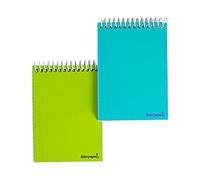 Liderpapel Notebook spiral pocket eighth landscape smart soft cover 80h 60g box 4mm assorted colors