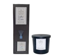 LidI The Luxury CoIIection Black Leather & Cedar Reed Diffuser & Scented Candle | 100mL+335g [BUNDLE] IMPERFECT BOX