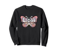 Lidia Butterfly - Personalized Cute Name Word Art Sweatshirt