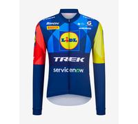 Lidl-Trek 2026 Fan Line Long Sleeve Jersey Blue Red Yellow Classic Fit - M