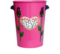 Lidless Creative Living Room Kitchen Large Lovely Bins Home Living Room Bedroom Paper Basket Mediterranean Europe And The United States Wind(Pink)