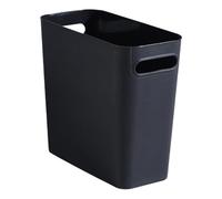 Lidless Waste Basket Square Shape Thick Space Saving for Home Small Spaces Modern Desk Trash Can