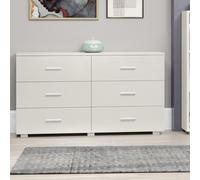 Core Products Lido 6 Drawer White Chest of Drawers - Wilko