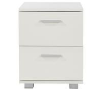 Lido Bedside Cabinet - 2 Drawer - White