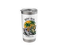 Lido Key Florida USA Funny Manatee Alligator Design Stainless Steel Insulated Tumbler