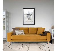 Lido Sofa - 2.5 Seater - Mustard - Fabric