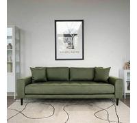 Lido Sofa - 3 Seater - Olive Green - Fabric