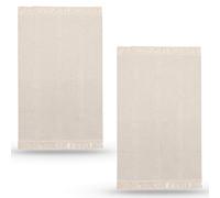 Lidoma IKEA Sortsö Rug 55 x 85 cm Flat Woven Natural White Cotton Beige Unbleached Set of 2