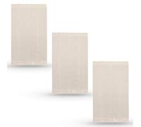 Lidoma Set of 3 Rug 55 x 85 cm Flat Woven Natural White Cotton IKEA Sortsö Cream Beige Unbleached