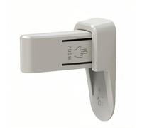 LIDOUK Door Lever Safety Lock, Door Locks for Children, Child Door Handle Lock, Baby Proofing Door Lever Lock Without Drilling, 3M VHB Adhesive, Easy to Install, No Tools Required (Enamel Gray)