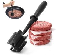 LIDOUK Meat Chopper, Meat Chopper for Cooking, Mince Masher, Ground Beef Masher Tool, Versatile Kitchen Tool for Mince Masher (Black)