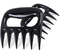 LIDOUK Meat Shredder Claws for Shredding, Handling & Removing Meat, BBQ Grill Accessories, Kitchen Cooking Gifts (ABS, Black, Nylon, 1 Pair)