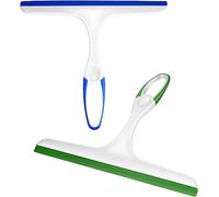 LIDOUK Squeegee for Shower,Hand Held Rubber Glass Shower Squeegee, with Hanging Hole Squeegee for Shower, Glass Door, Car Windows,Multifunctional Squeegee Tool [2-Pack]