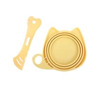 Lids And Spoon For Cat Food Boxes - Lid For Cat Box And Spatula For Mixing Food - Silicone Storage Topper For Treats And Spatula For Portio