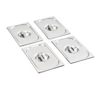 Lids for GN 1/4 Pan 4 pcs Stainless Steel