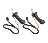 LIDSCURA 2 Pack 3 Button Excavator Joystick Levers, Replacement for Doosan DH DX150 215 225 300 370-9C, Aluminum AlloyRobust 6 Pin Excavator Joystick Handles