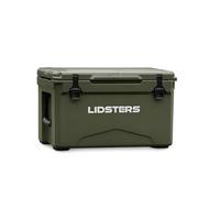 LIDSTERS 23L 33L 47L Rotomoulded Ice Cooler Box Green Heavy Duty Insulated Cool Box Portable Cup Holders & Bottle Opener Carp Fishing, Camping, Outdoor, Beach, Festival 5-7 Day Ice Retention