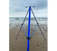 LIDSTERS 7FT TRIPOD SEA FISHING 2 ROD BLUE MATCH TELESCOPIC BEACH SEA FISHING