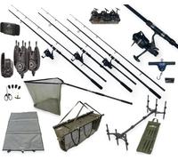 Lidsters Deluxe 3 Rod Carp Fishing Bundle 12ft with Rods Reels