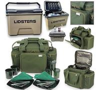 Lidsters Fishing Deluxe Cooler Ice Box 16L + LFS Insulated Cutlery Bag Carp Set