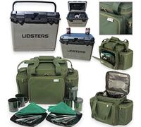 Lidsters Fishing Deluxe Cooler Ice Box 25L + LFS Insulated Cutlery Bag Carp Set