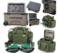 Lidsters Fishing Deluxe Cooler Ice Box 68L + LFS Insulated Cutlery Bag Carp Set