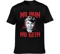 LIDU33YUN Ed Gein Men's Cool Round Neck Cotton Short Sleeve T-Shirt(Small)