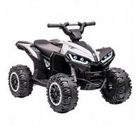Lidzopas 12V Kids Electric Ride-on ATV Quad Bike, Battery Powered Car Toy | Remote Control, 2 Speeds, LED Lights, Music, Wireless Audio, Gentle Start, Treaded Tires, Early Education, for Boys & Girls