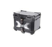 Lidzopas 45l Motorbike Top Case Aluminum Alloy Waterproof Top Box for Motorcycle Luggage Box with Security Lock, Motorcycle Helmet Luggage Storage Rear Tour Box Motorbike Trunk