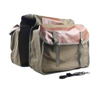 Lidzopas Motorcycle Saddle Bags, Motorcycle Pannier Bag Canvas Motorcycle Saddlebags Large Capacity Motorbike Panniers Side Tools Pouch Universal for Dirt Bike Scooter Powersports Camel
