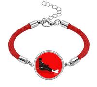 Lie Down Red Beautiful Woman Lucky Red String Bracelet Rope Bracelet Handmade