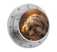 Lie on The Floor Print Round Timer Rotation Multi-Function Timer