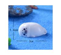 (Lie on the side of the sea lion) New Marine Decoration Cute Little Sea Lion Micro -Landscape Fish Tank Small Ornament Aquarium DIY Decorative Accessories