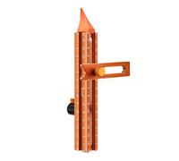 Lieawy Carpenter's Scale, Magnetic Base 4-Sided Tool, Precision Ruler Made of Metal, for Construction, Mitre Cut, Tiling, Flooring Work and Carpentry Work