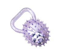 Lieawy Dog Ball - Squeaky Interactive Ball with a Football Inside, Rubber Ball with Nubs, Interactive Dog Toy with Handle | For Indoor Outdoor Fetch Enrichment Game Training
