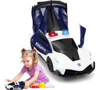 Lieawy Kids Transforming Car - Model Vehicle with Light and Music - Transforming Toy Vehicles - for Kids Boys Ages 3+ Collectors Indoor Play Outdoor Fun Birthday Role Playing Party Favor Holiday