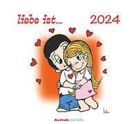liebe ist... 2024 - Postcard Calendar - Calendar with Postcards - for Routing - 16 x 17 cm