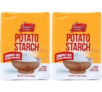 Lieber's Pure Potato Starch, 1kg (2 Packs of 500g) Gluten Free Flour, All-Natural Corn Starch Alternative & Thickening Agent, Compact Size