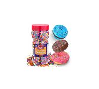 Lieber's Rainbow Sprinkles 283g Tasty Colourful Sugar Strands are a Great Dessert Topping for Cooking, Baking & Decorating Cakes & Ice Cream (Pack of