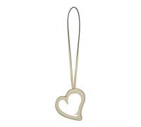 LIEBESKIND BERLIN Leather bag accessories Heart Mirror Mirror Pendant Biscotti light yellow