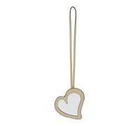 LIEBESKIND BERLIN Leather bag accessories Heart Mirror Mirror Pendant Biscotti light yellow