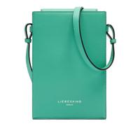 LIEBESKIND BERLIN Leather cross body bag phone pouch Hilla Kodiaq Sheep Mobile Pouch Jade green