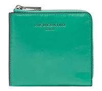 LIEBESKIND Berlin Leather Purse Paris 4 Paper Touch Crinkle Nino Wallet Jade Green