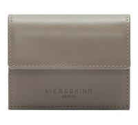 LIEBESKIND Berlin Leather Purse Soft Nappa Akkordeon Wallet Neutral Gray Taupe