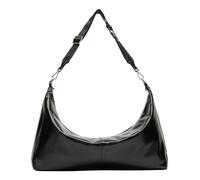 LIEBESKIND BERLIN Leather shoulder bag Paris 4 Paper Touch Crinkle Hobo Bag Black