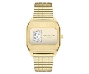 Liebeskind Berlin Women's Watch - Rectangular Quartz Watch with Fancy Dial - Stainless Steel Strap - 3 ATM Waterproof - Fashion Statement, Gold, Berlin Women's Analogue Watch with Quartz