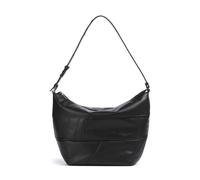 LIEBESKIND BERLIN Leather shoulder bag Edda Calf Optic Hobo Bag Black